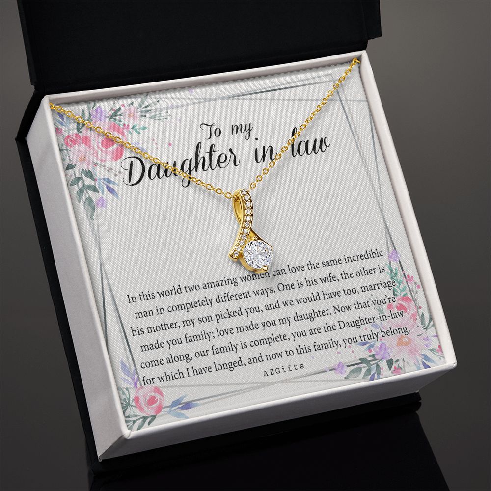 Daughter In Law Gifts Ideas, Daughter In Law Necklace, Gifts For Future Daughter In Law, Daughter In Law Birthday Gifts, Daughter-in-law Gifts From Mother In Law, Birthday Gifts For Daughter Alluring Beauty Necklace