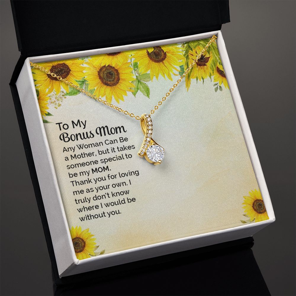 Mother Daughter Necklace as Daughter Gift from Mom, Mom Necklace as Christmas Gift for Mom from Son, Birthday Gift for Mother in Law Necklace, Bonus Mom Gifts for Step Mom Necklace3 Alluring Beauty Necklace