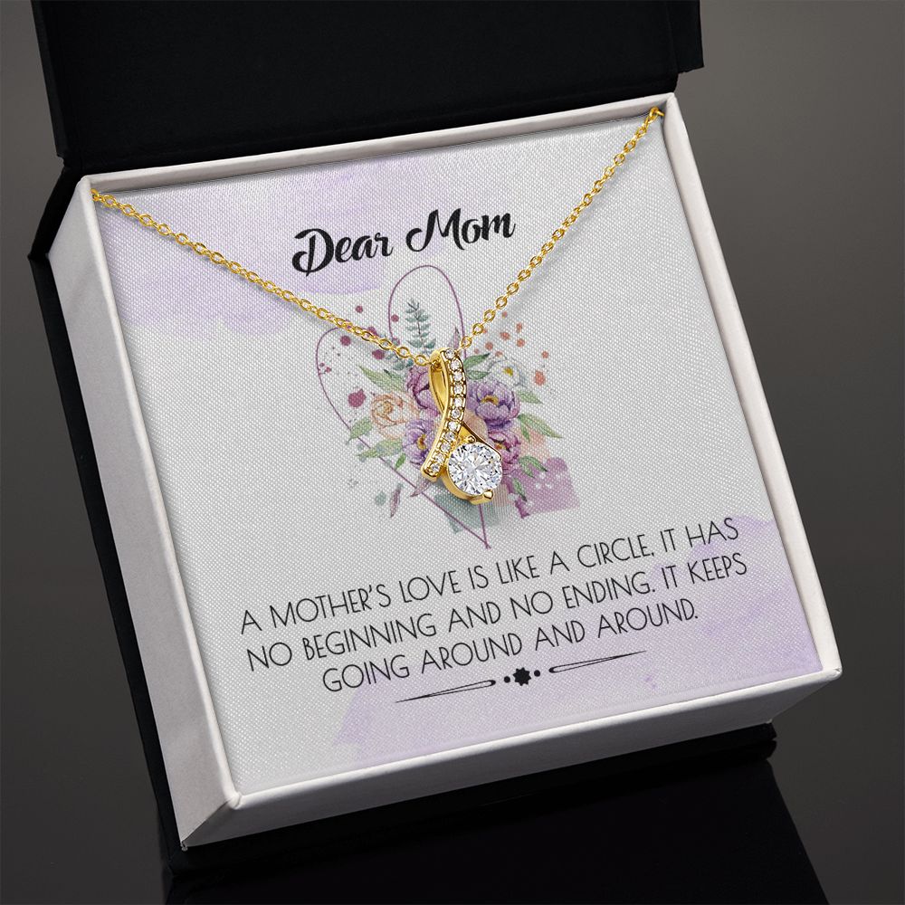 To My Mom Necklace Pendant Gift From Daughter Or Son Happy Mother's Day Gift For Mom Birthday, Anniversary Alluring Beauty Necklace