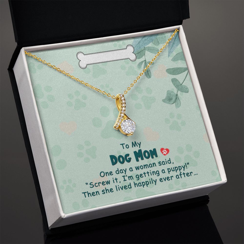 Love Knot Necklace, Dog Mom Gift For Mother's Day, Dog Mom Necklace For Women, Dog Mama Sentimental Gift, Dog Lover Gifts For Her, Unique1 Alluring Beauty Necklace