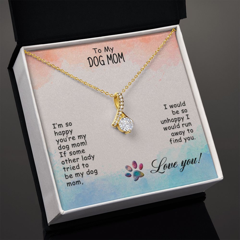 Love Knot Necklace, Dog Mom Gift For Mother's Day, Dog Mom Necklace For Women, Dog Mama Sentimental Gift, Dog Lover Gifts For Her, Unique2 Alluring Beauty Necklace