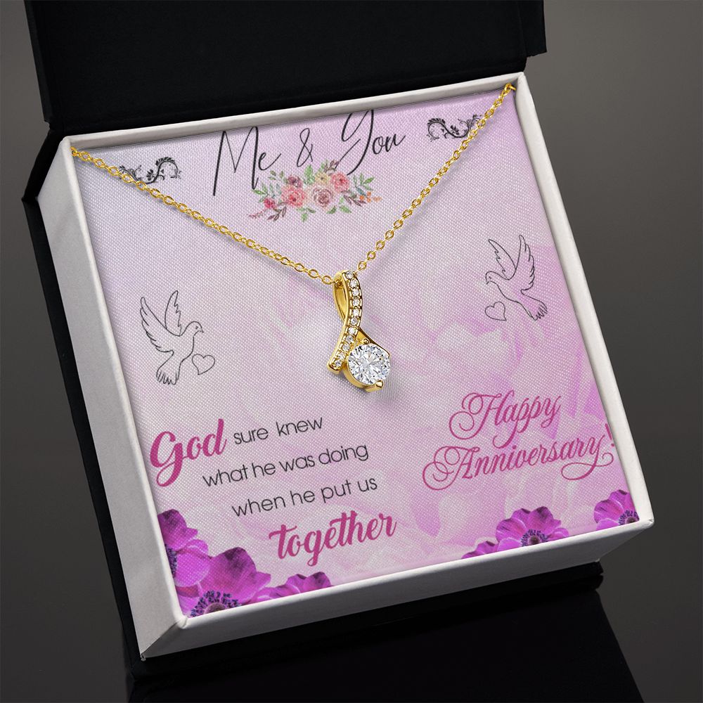 To My Wife Necklace, Wedding Anniversary Jewelry For Women, Necklace For Wife from Husband, Gift For Wife Birthday Gifts From Husband Necklace, Jewelry With Message Card In A Gift Box8 Alluring Beauty Necklace