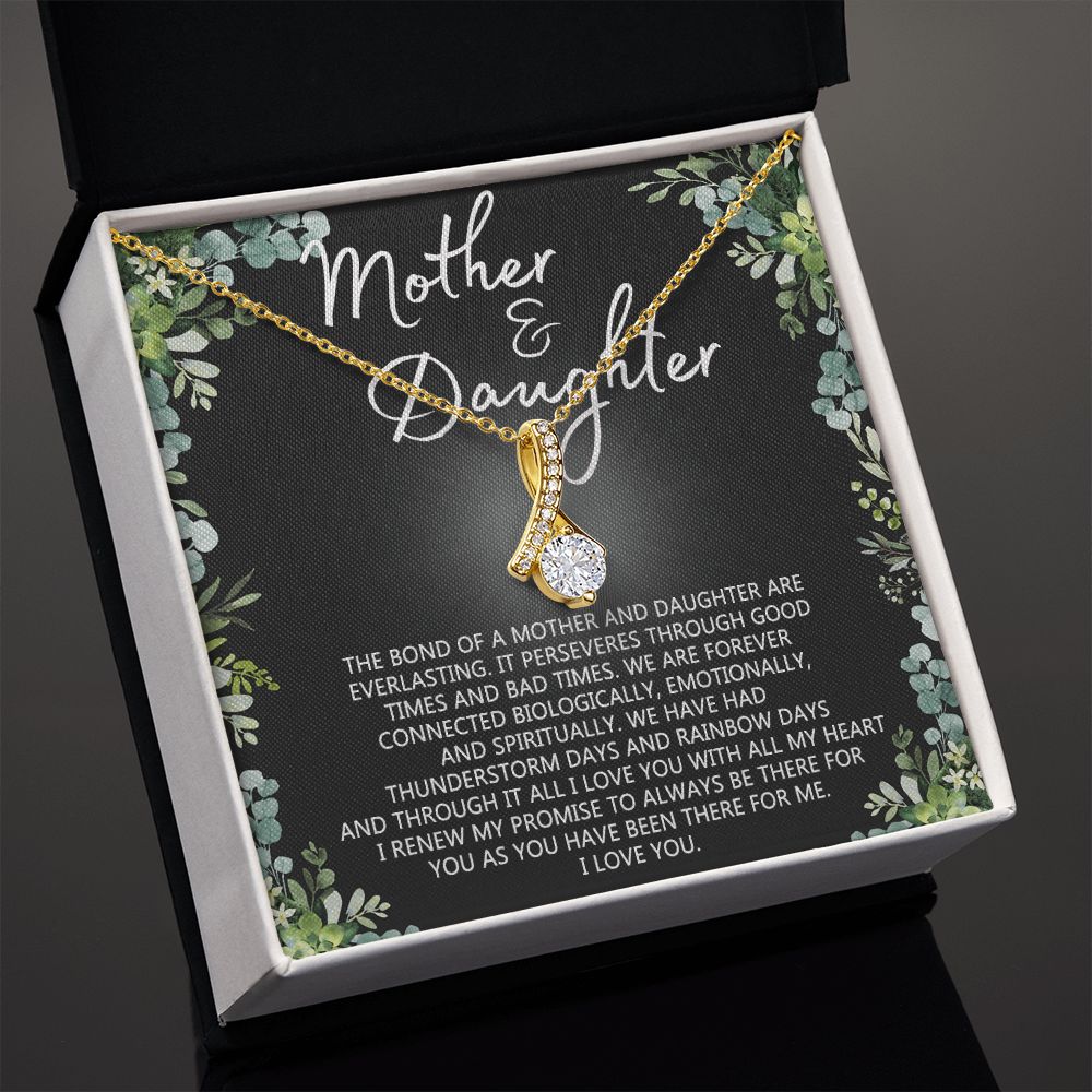 Mother Daughter Necklace Mothers day Necklace Mother Daughter Gift Mother Daughter Jewelry Gift For Daughter From Mom Daughter Mother Birthday Gift Alluring Beauty Necklace