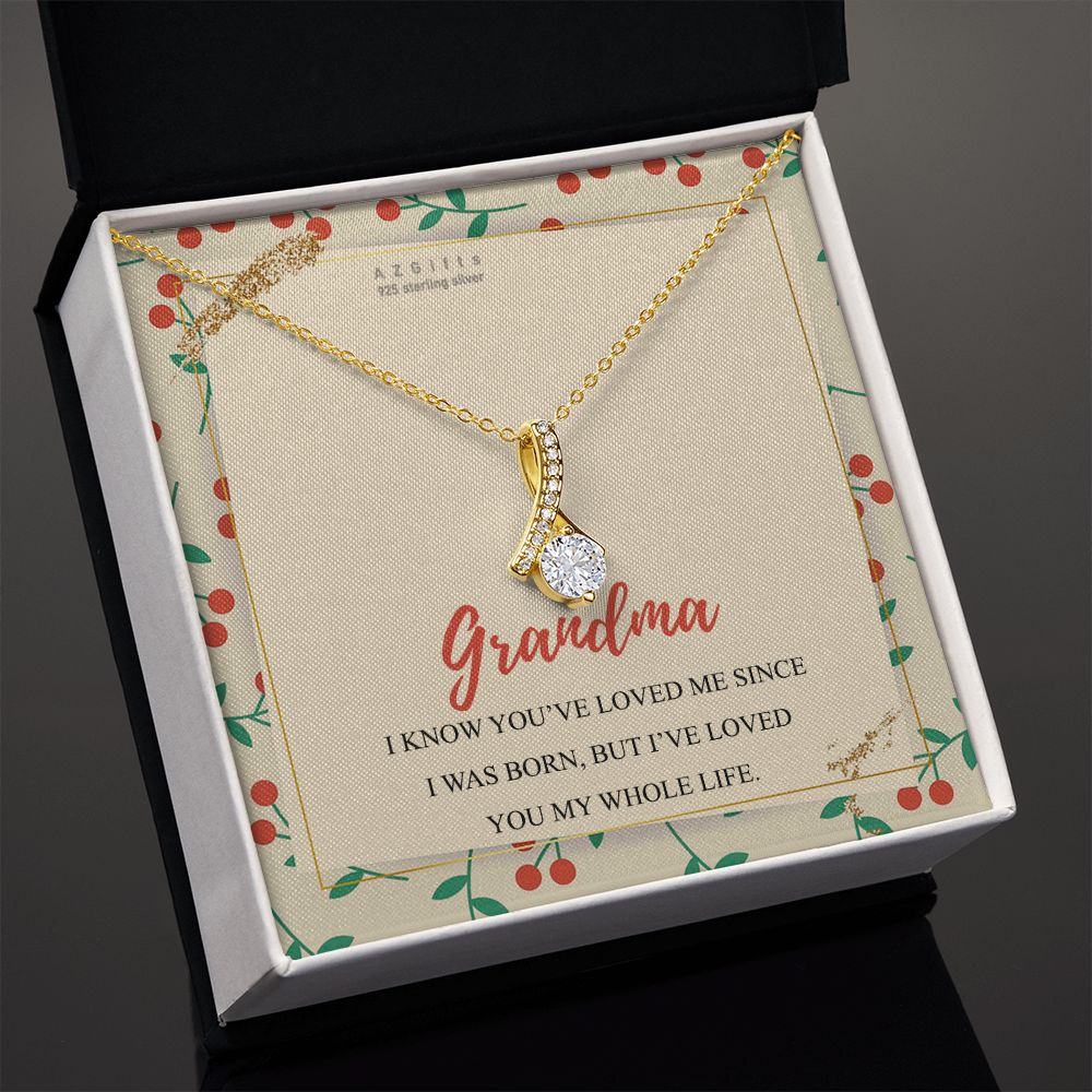 To My Grandma Necklace, Gift for Grandmother Necklace, Mothers Day Gift For Grandma Nana, Grandma Jewelry From Grandchildren GrandKids , Jewelry Box Gift For Grandma Grandmother15 Alluring Beauty Necklace