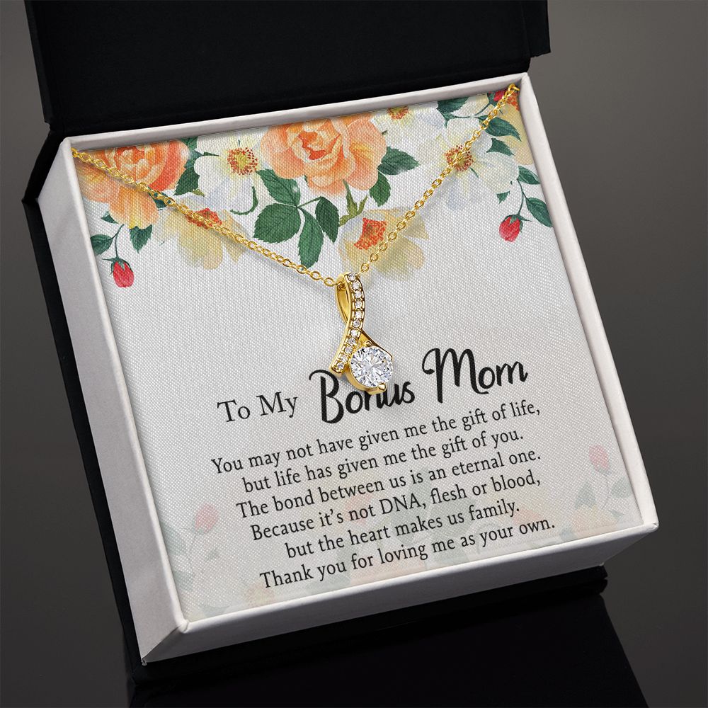 Mother Daughter Necklace as Daughter Gift from Mom, Mom Necklace as Christmas Gift for Mom from Son, Birthday Gift for Mother in Law Necklace, Bonus Mom Gifts for Step Mom Necklace5 Alluring Beauty Necklace