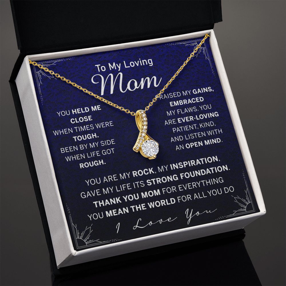 To My Mom Necklace, Gift For Mom, Mother's Day Gift from Daughter, Mom Jewelry Gift for Mothers Day, Birthday Gift for Mother, Moms Gift from Daughter Son, Necklace for Mom Mother Alluring Beauty Necklace