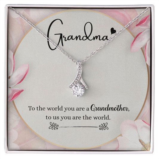To My Grandma Necklace, Gift for Grandmother Necklace, Mothers Day Gift For Grandma Nana, Grandma Jewelry From Grandchildren GrandKids , Jewelry Box Gift For Grandma Grandmother8 Alluring Beauty Necklace