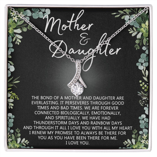 Mother Daughter Necklace Mothers day Necklace Mother Daughter Gift Mother Daughter Jewelry Gift For Daughter From Mom Daughter Mother Birthday Gift Alluring Beauty Necklace