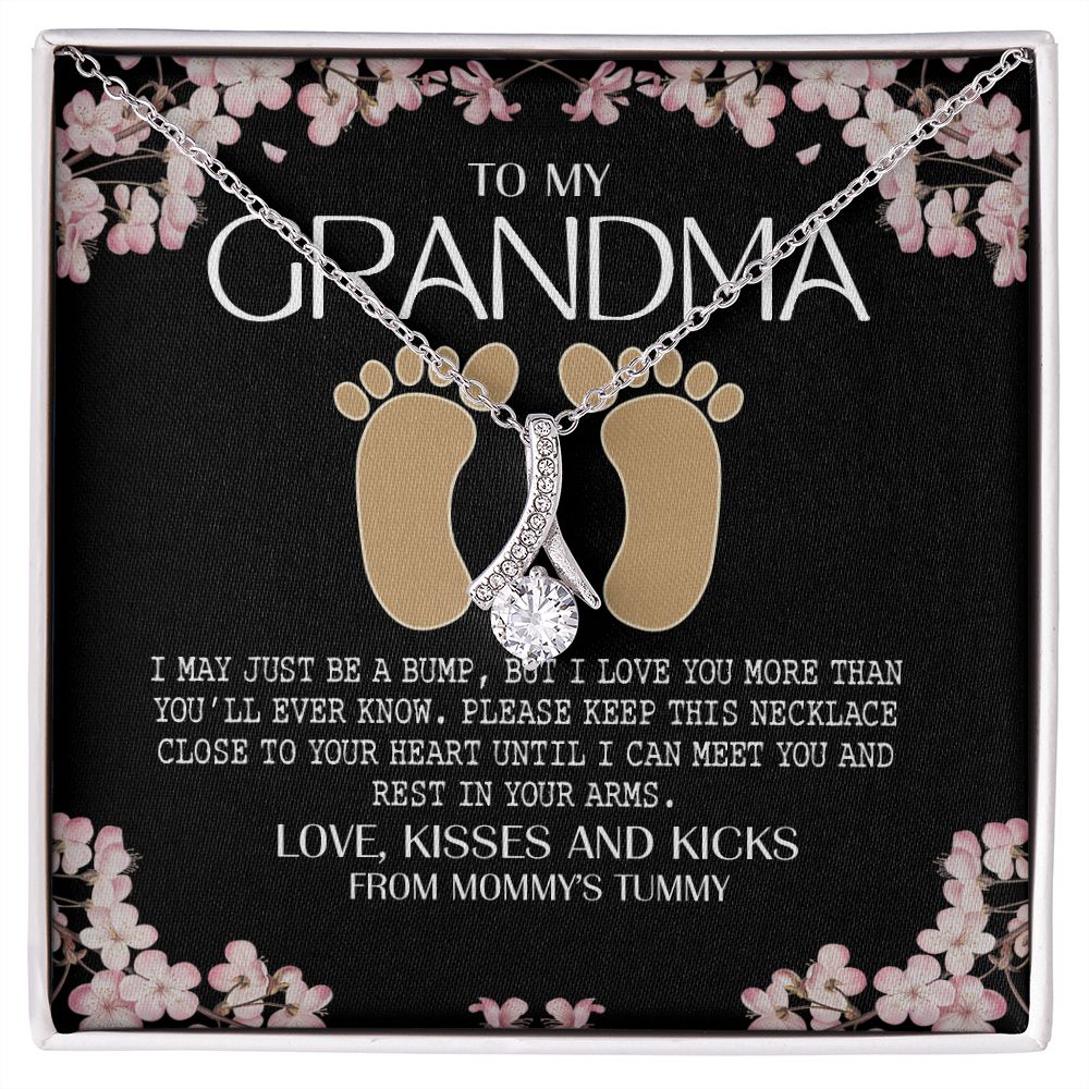 To My Grandma Necklace, Gift for Grandmother Necklace, Mothers Day Gift For Grandma Nana, Grandma Jewelry From Grandchildren GrandKids , Jewelry Box Gift For Grandma Grandmother16 Alluring Beauty Necklace
