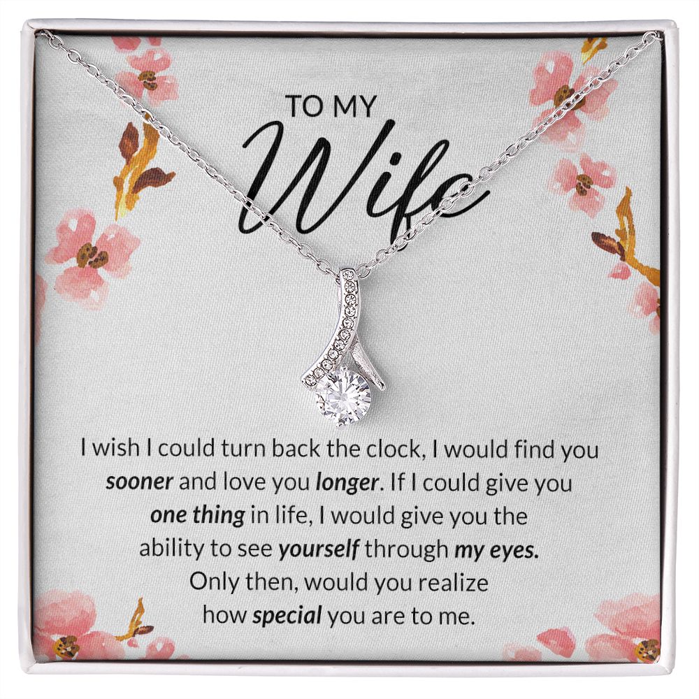 Birthday Gifts For Wife, Necklace Gifts For Wife From Husband, To My Wife Jewelry For Women , To My Wife Necklace  from Husband Wedding Anniversary Present For Wife, Beautiful Wife Jewelry Christmas11 Alluring Beauty Necklace