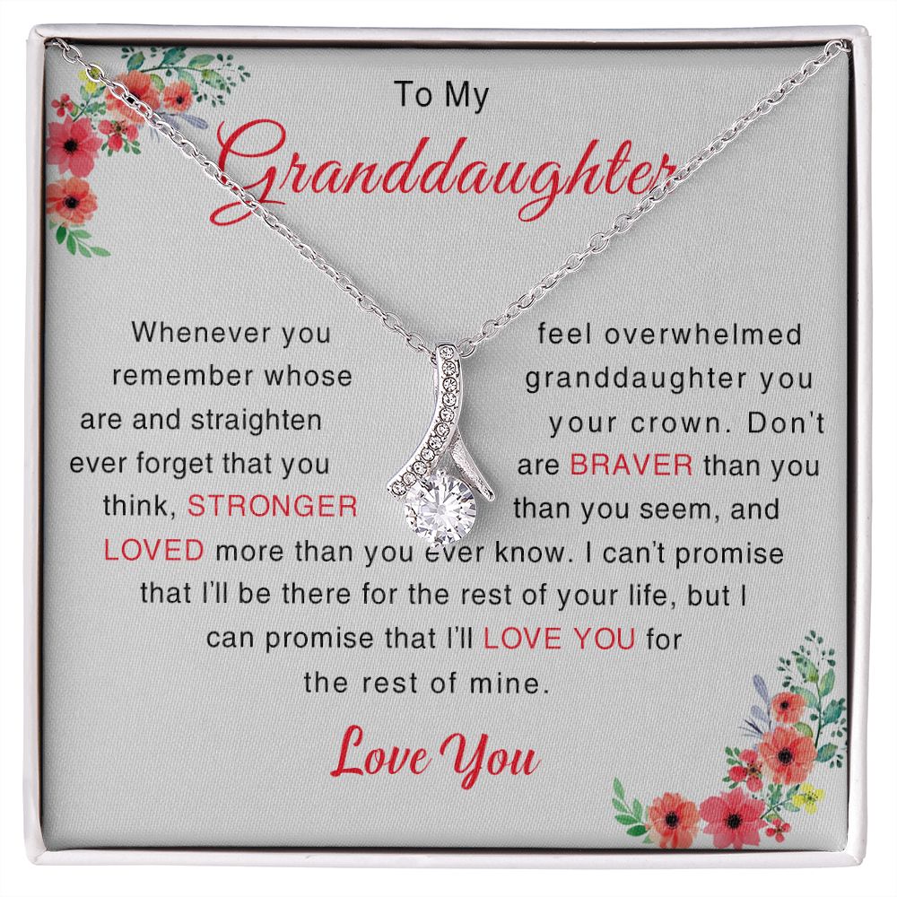 To My Granddaughter Necklace Christmas Gift For Granddaughter Jewelry for Her 175030331405