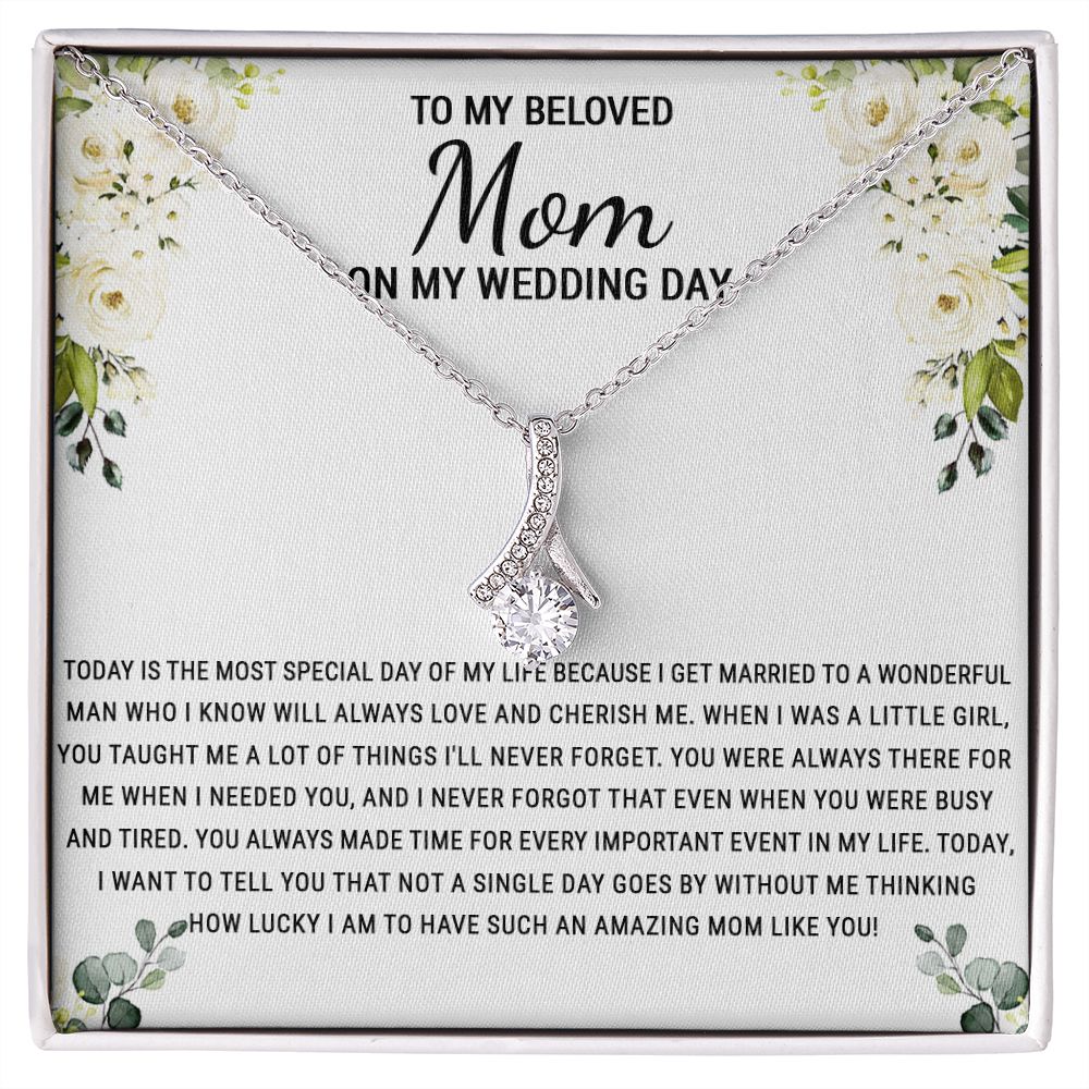 To My Mom Necklace, Gift For Mom, Mother's Day Gift from Daughter, Mom Jewelry Gift for Mothers Day, Birthday Gift for Mother, Moms Gift from Daughter Son, Necklace for Mom Mother 1 Alluring Beauty Necklace