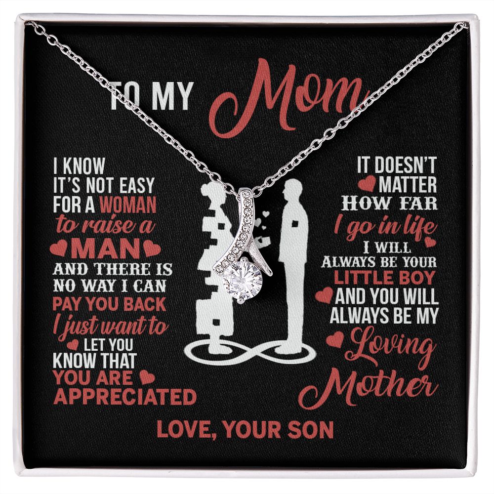 Mom Necklace Mothers Day Gift From Son To My Mom Forevere Love Necklace Gift Mom Alluring Beauty Necklace