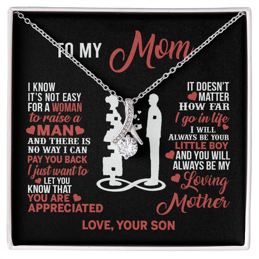 Mom Necklace Mothers Day Gift From Son To My Mom Forevere Love Necklace Gift Mom Alluring Beauty Necklace