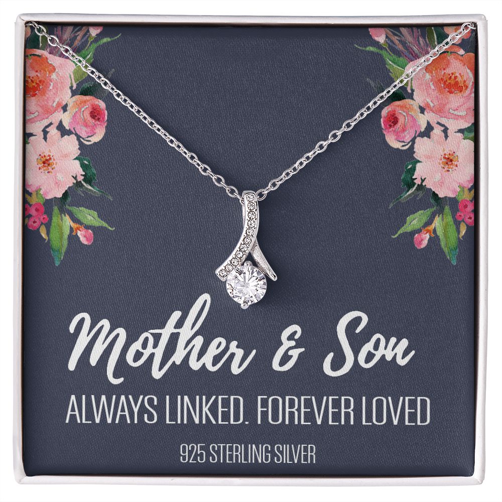 Gift For Mom From Son, Mother Son Gifts, Happy Mother's Day Necklace, Mom Gift Alluring Beauty Necklace