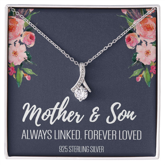 Gift For Mom From Son, Mother Son Gifts, Happy Mother's Day Necklace, Mom Gift Alluring Beauty Necklace