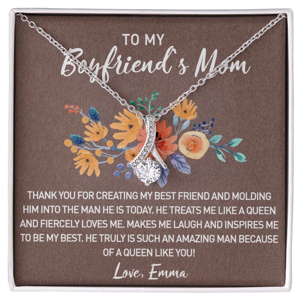 Gift for Boyfriend's Mom, Boyfriend Mom Gift, To My Boyfriends Mom's Gift, Mother's Day Gift for Boyfriends Mom, Boyfriend Mom Alluring Beauty Necklace