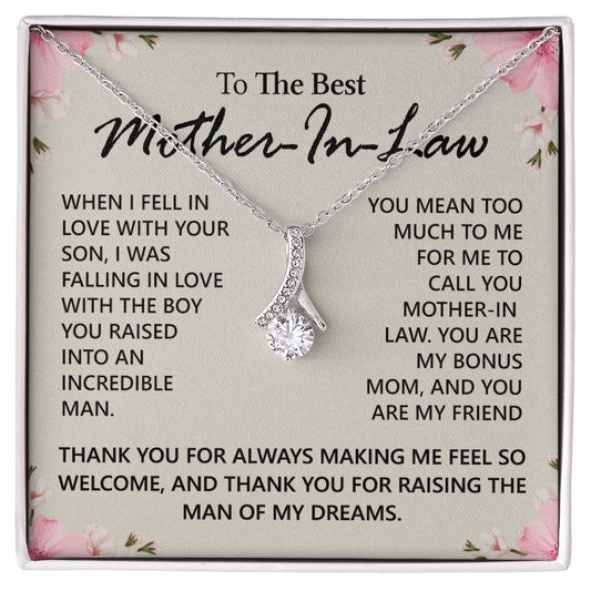 Mother in Law Necklace, Jewelry for Women, Future Mother in Law Gifts from Daughter in Law, Mother of Bride Gifts For Mother in Law, Birthday Gifts For Mother In Law From Daughter In Law12 Alluring Beauty Necklace