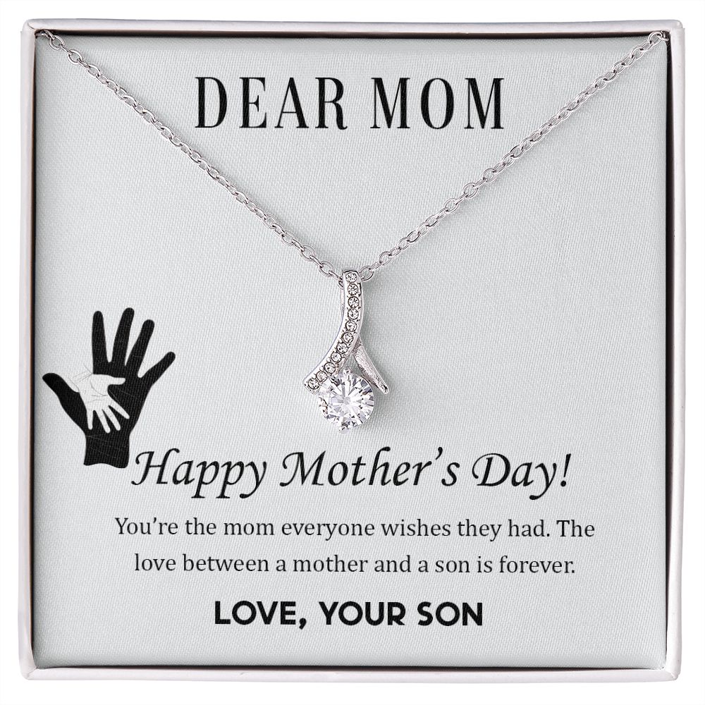 2Mom Necklace Gifts for Mom from Daughter to Mom Gifts for Mothers Day from Daughter, To My Mom Necklace from Daughter to Mom Birthday Gifts Necklace with Message Card and Gift Box2228 Alluring Beauty Necklace