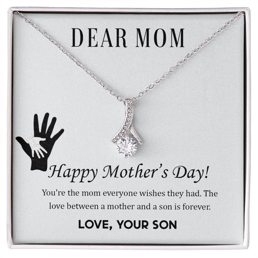 2Mom Necklace Gifts for Mom from Daughter to Mom Gifts for Mothers Day from Daughter, To My Mom Necklace from Daughter to Mom Birthday Gifts Necklace with Message Card and Gift Box2228 Alluring Beauty Necklace