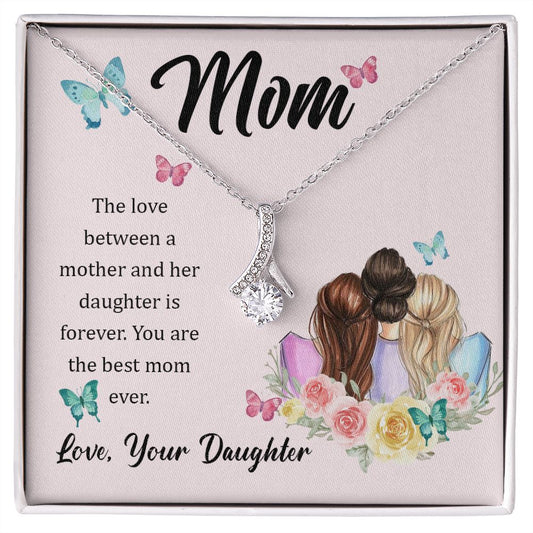 Mom Necklace Gifts for Mom from Daughter to Mom Gifts for Mothers Day from Daughter, To My Mom Necklace from Daughter to Mom Birthday Gifts Necklace with Message Card and Gift Box21 Alluring Beauty Necklace