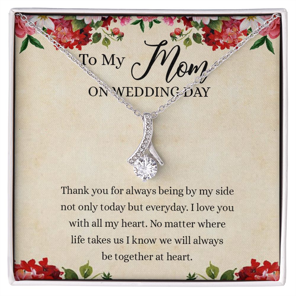 Gift for Mother of The Groom Necklace Gift for Mom on Wedding Day Gift for Maid of Honor Gift for Bridesmaid Proposal Gift to My Mom Necklace from Daughter Alluring Beauty Necklace