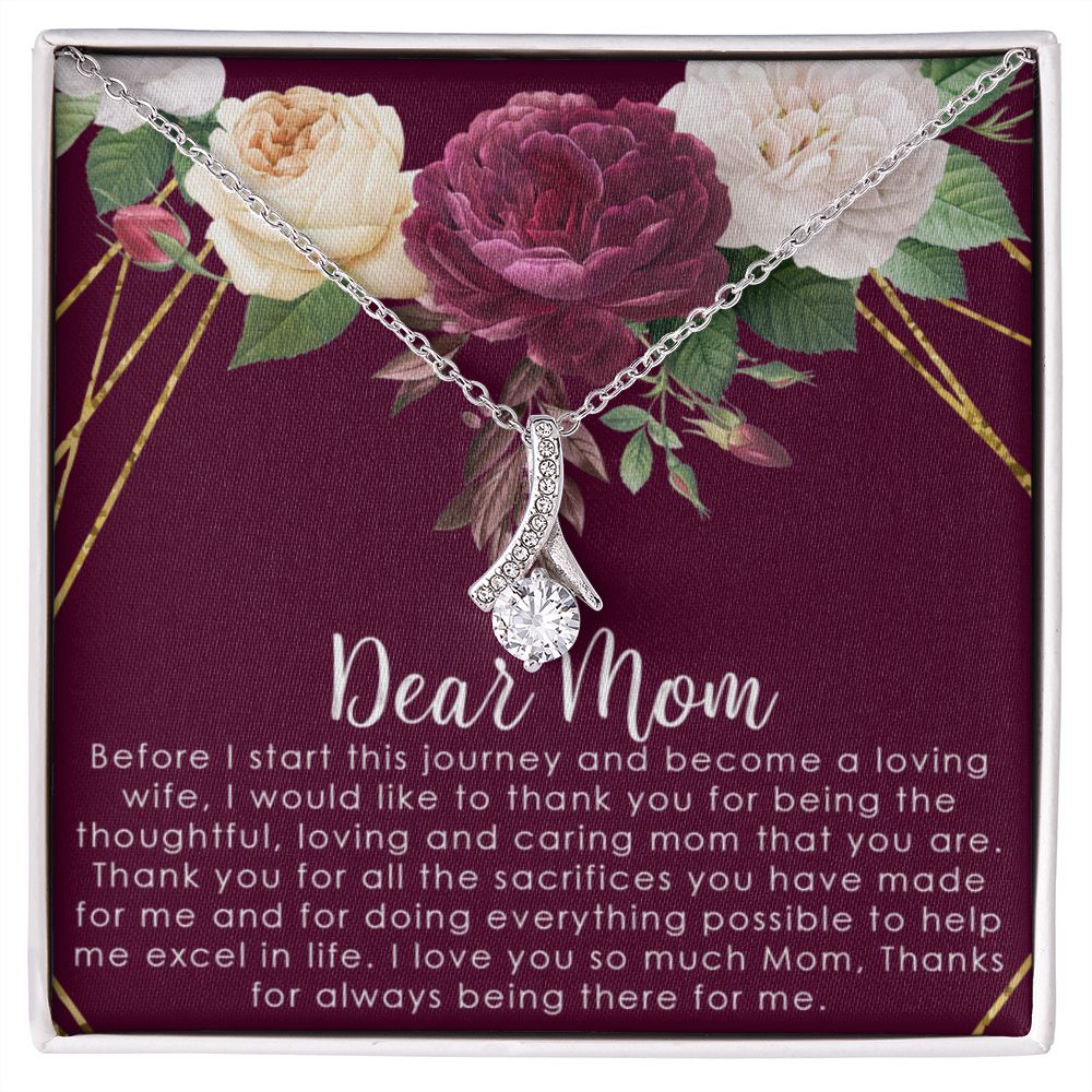 To My Mom Necklace, Gift For Mom, Mother's Day Gift from Daughter, Mom Jewelry Gift for Mothers Day, Birthday Gift for Mother, Moms Gift from Daughter Son, Necklace for Mom Mother2 Alluring Beauty Necklace