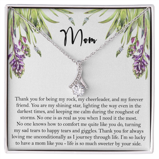To My Mom Necklace, Gift For Mom, Mother's Day Gift from Daughter, Mom Jewelry Gift for Mothers Day, Birthday Gift for Mother, Moms Gift from Daughter Son, Necklace for Mom Mother 6 Alluring Beauty Necklace