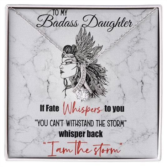 Bonus Daughter Gifts From Stepdad, Step Daughter Gifts From Stepmom, Stepdaughter Gifts From Stepdad, Father Stepdaughter Necklace, To My Bonus Daughter Necklaces, Christmas Gifts For Bonus10 Alluring Beauty Necklace