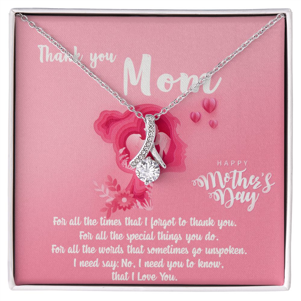 Mom Necklace Gifts for Mom from Daughter to Mom Gifts for Mothers Day from Daughter, To My Mom Necklace from Daughter to Mom Birthday Gifts Necklace with Message Card and Gift Box5 Alluring Beauty Necklace