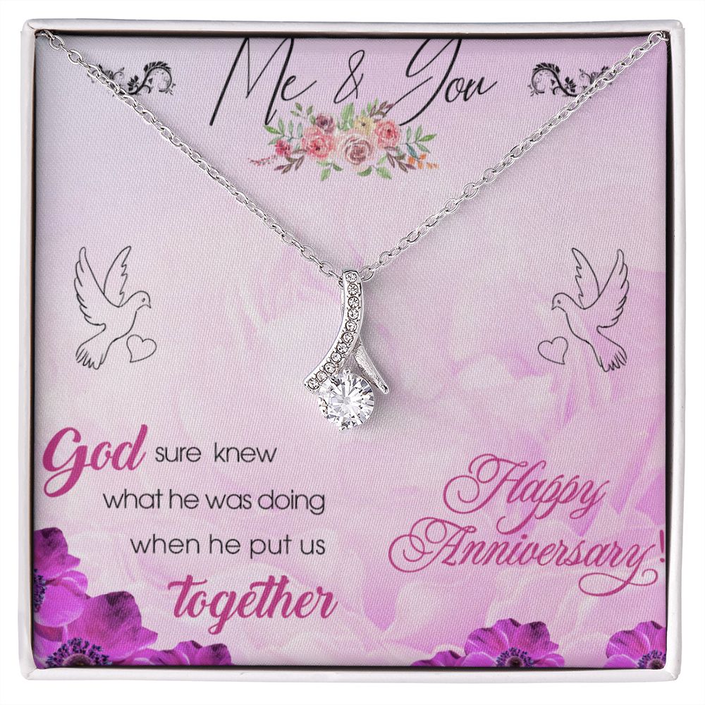 To My Wife Necklace, Wedding Anniversary Jewelry For Women, Necklace For Wife from Husband, Gift For Wife Birthday Gifts From Husband Necklace, Jewelry With Message Card In A Gift Box8 Alluring Beauty Necklace