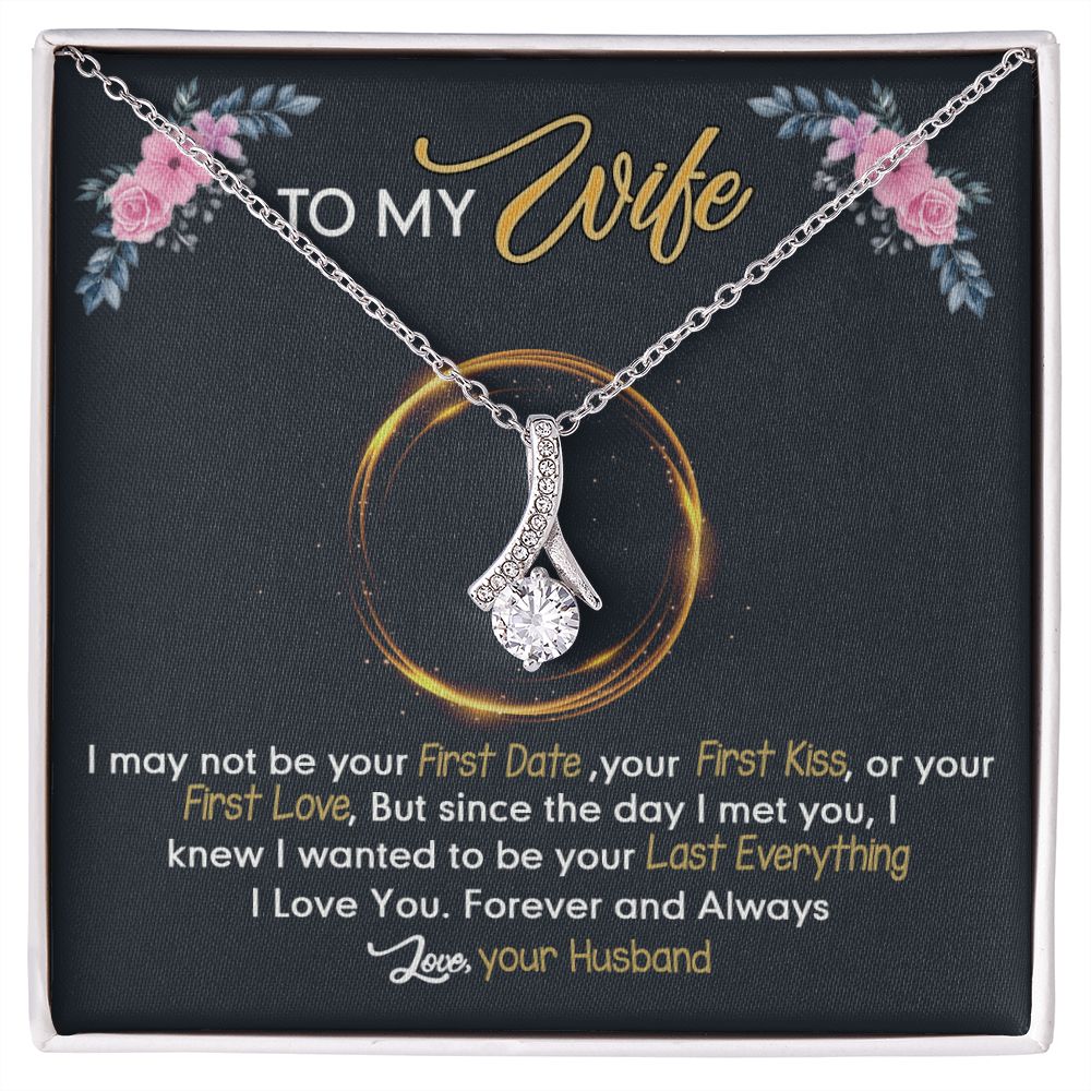 Birthday Gifts For Wife, Necklace Gifts For Wife From Husband, To My Wife Jewelry For Women , To My Wife Necklace  from Husband Wedding Anniversary Present For Wife, Beautiful Wife Jewelry Christmas24 Alluring Beauty Necklace