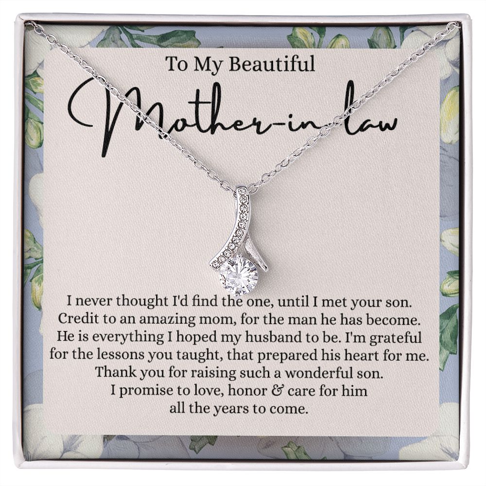 Mother in Law Necklace, Jewelry for Women, Future Mother in Law Gifts from Daughter in Law, Mother of Bride Gifts For Mother in Law, Birthday Gifts For Mother In Law From Daughter In Law Alluring Beauty Necklace