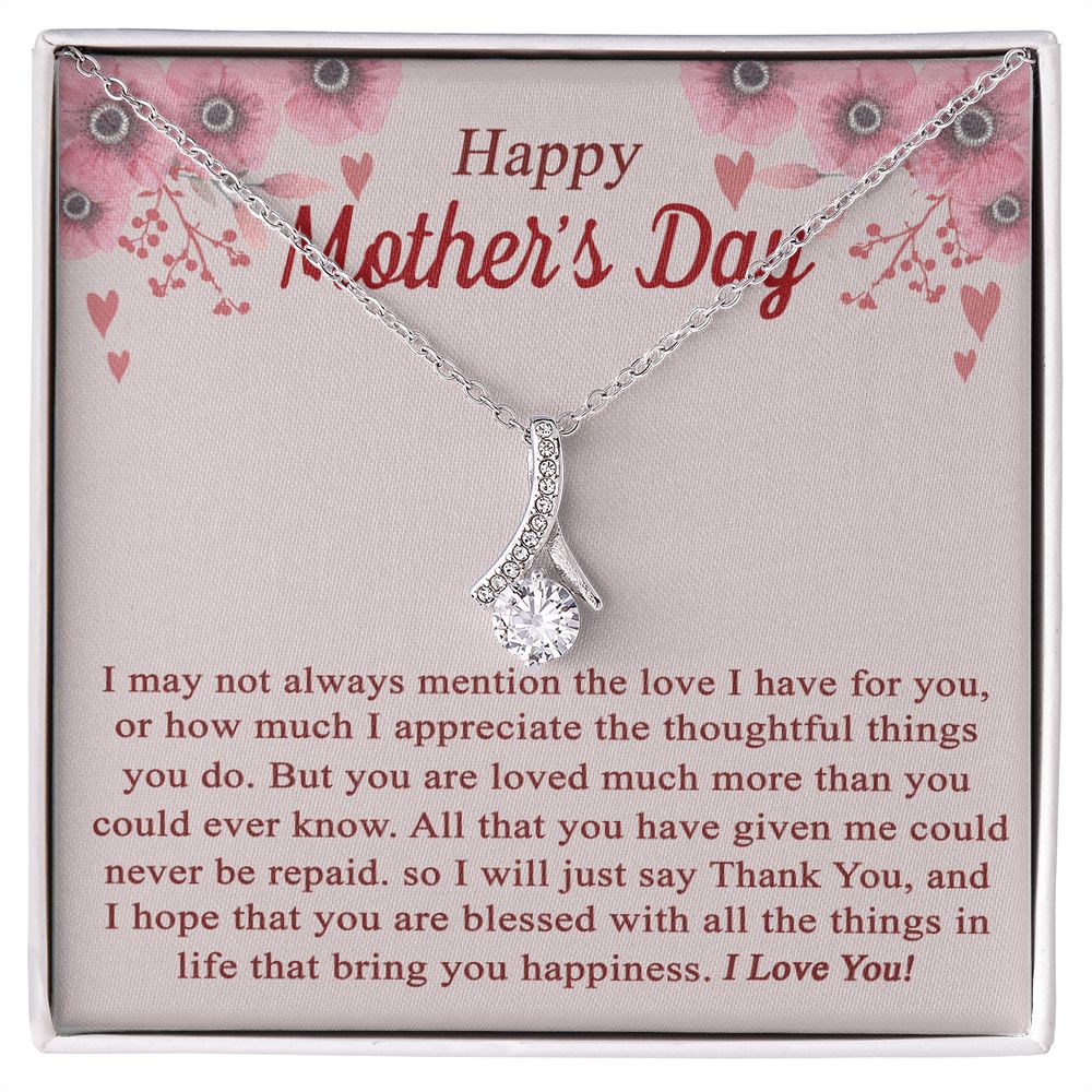 vTo My Mom Angel Mother Necklace Pendant Gift From Daughter Or Son With Message Card Gift For Mom Alluring Beauty Necklace