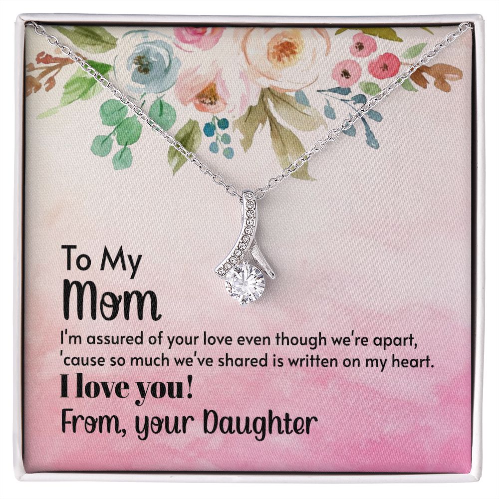 To My Mom Necklace, Gift For Mom, Mother's Day Gift from Daughter, Mom Jewelry Gift for Mothers Day, Birthday Gift for Mother, Moms Gift from Daughter Son, Necklace for Mom Mother 21 Alluring Beauty Necklace