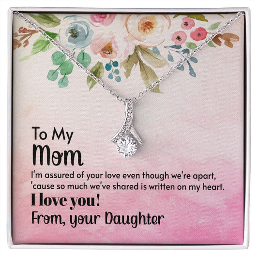 To My Mom Necklace, Gift For Mom, Mother's Day Gift from Daughter, Mom Jewelry Gift for Mothers Day, Birthday Gift for Mother, Moms Gift from Daughter Son, Necklace for Mom Mother 21 Alluring Beauty Necklace
