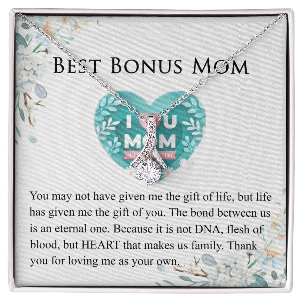 Mother Daughter Necklace as Daughter Gift from Mom, Mom Necklace as Christmas Gift for Mom from Son, Birthday Gift for Mother in Law Necklace, Bonus Mom Gifts for Step Mom Necklace Alluring Beauty Necklace