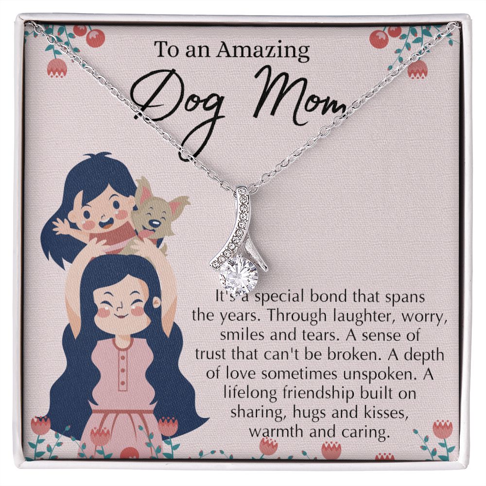 Love Knot Necklace, Dog Mom Gift For Mother's Day, Dog Mom Necklace For Women, Dog Mama Sentimental Gift, Dog Lover Gifts For Her, Unique Alluring Beauty Necklace
