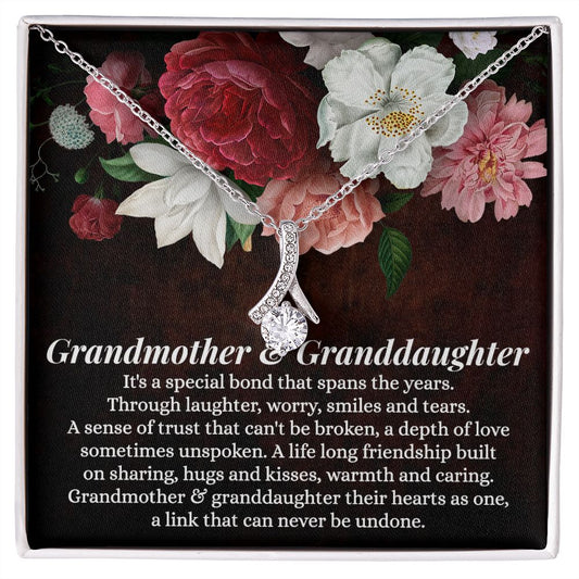 To My Grandma Necklace, Gift for Grandmother Necklace, Mothers Day Gift For Grandma Nana, Grandma Jewelry From Grandchildren GrandKids , Jewelry Box Gift For Grandma Grandmother11 Alluring Beauty Necklace
