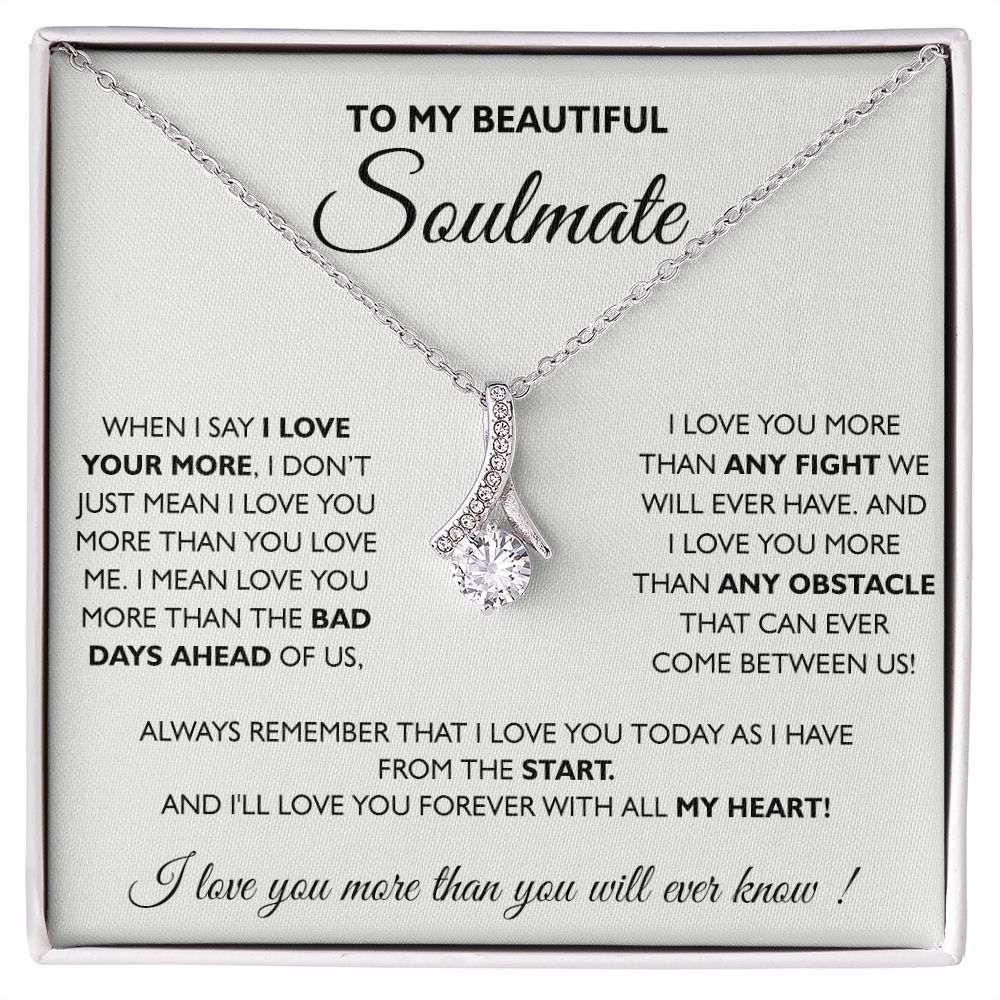 To My Soulmate Necklace Eternal Hope Necklace Valentine Day gift for Soulmate 175133533988 Alluring Beauty Necklace