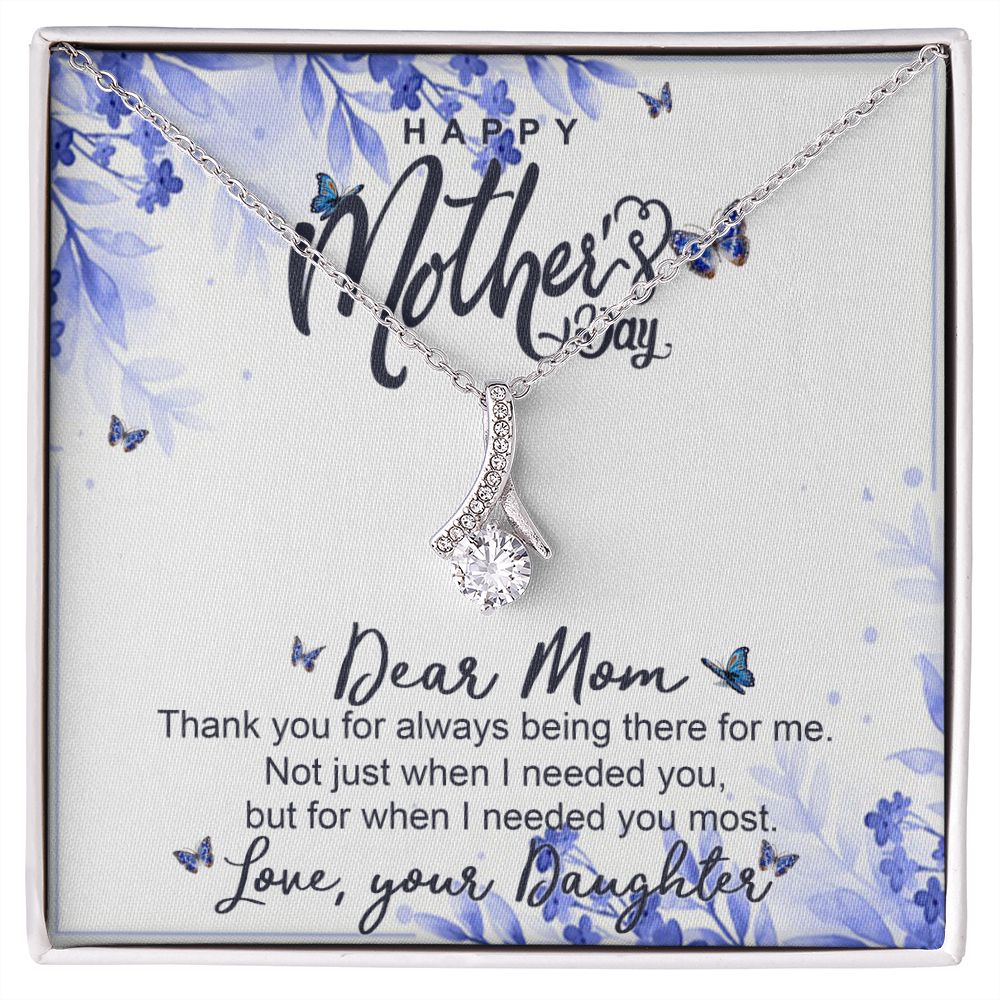Happy Mother Day, Mothers Day Gifts Necklace, Gifts For Mom From Daughter Or Son Alluring Beauty Necklace