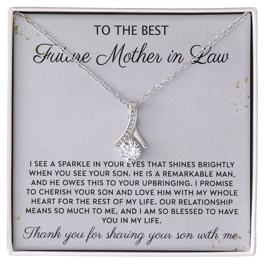 Gift to MIL Mother of the Groom Gift From Bride Wedding Gift Pendants from Bride Gifts for Mom Mother of the Bride Necklace Unique Groom Mom Alluring Beauty Necklace