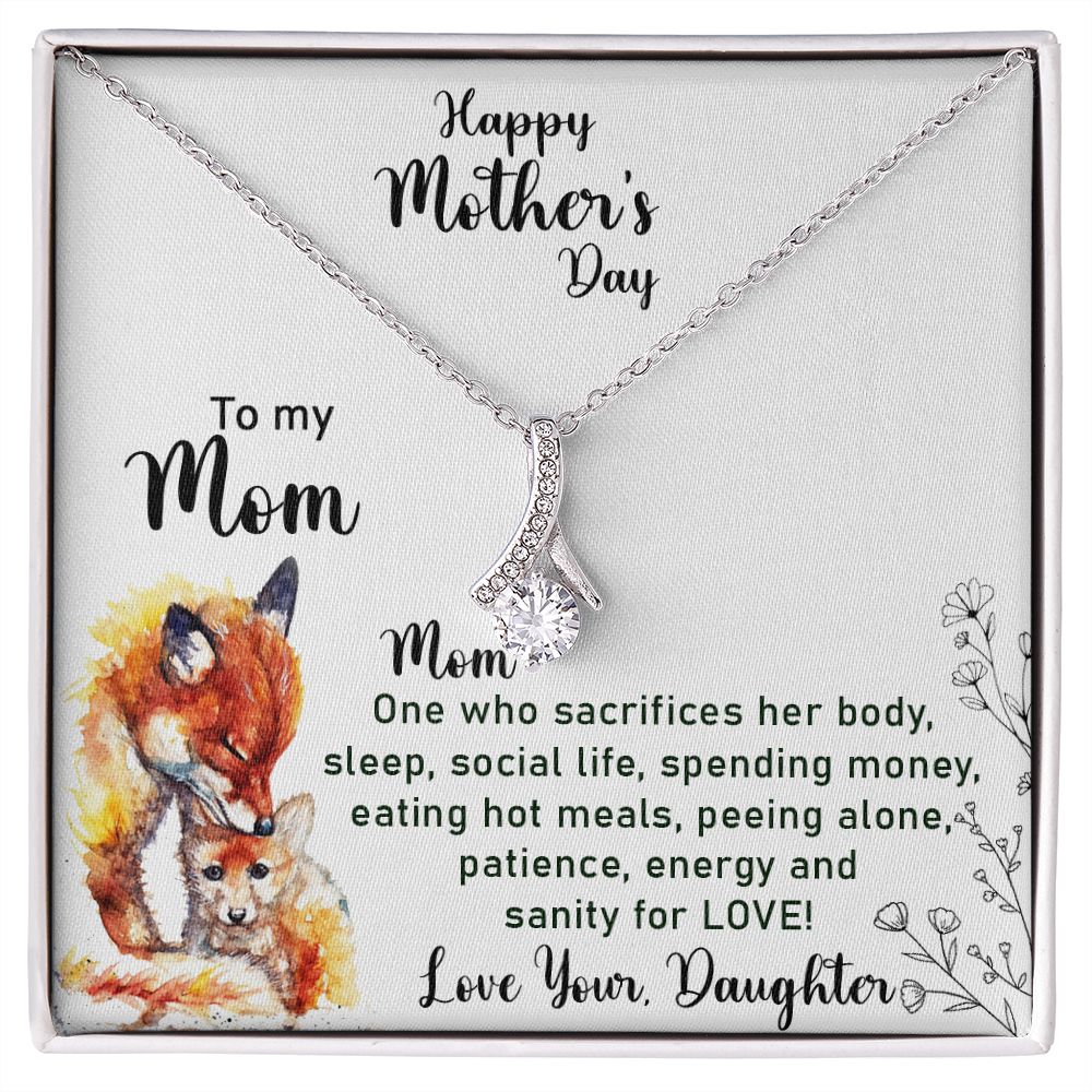 Mom Necklace Gifts for Mom from Daughter to Mom Gifts for Mothers Day from Daughter, To My Mom Necklace from Daughter to Mom Birthday Gifts Necklace with Message Card and Gift Box2223 Alluring Beauty Necklace