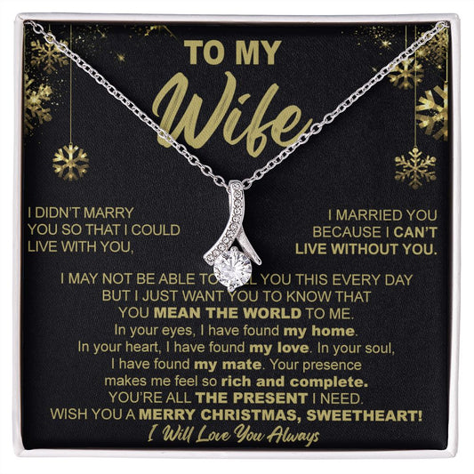 To My Wife Necklace Gifts for Wife Anniversary Birthday Christmas Gifts For Wife 175052393747