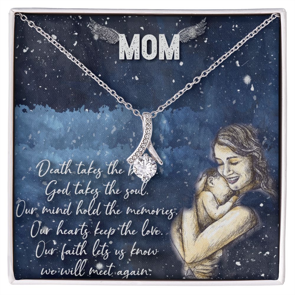 To My Mom Necklace Pendant Gift From Daughter Your Faith Lets Us Know With Message Card Gift For Mom Alluring Beauty Necklace