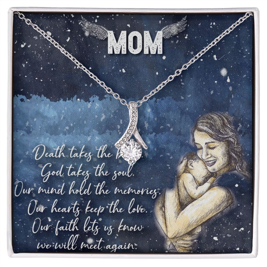 To My Mom Necklace Pendant Gift From Daughter Your Faith Lets Us Know With Message Card Gift For Mom Alluring Beauty Necklace