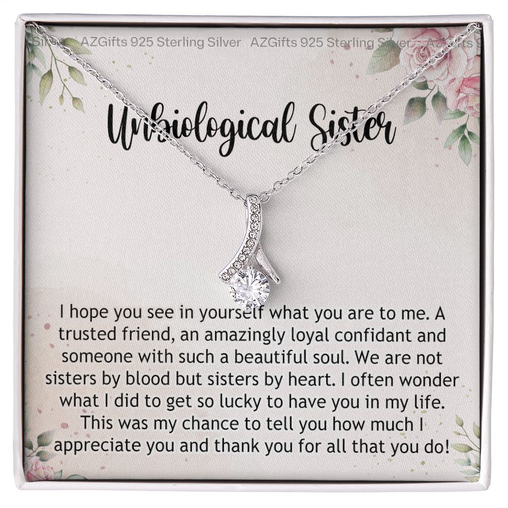 Gifts For Unbiological Sister, Unbiological Sister Gift, Unbiological Sister Gift Birthday, Gift For Best Friends Birthday, Best Friend Gift Alluring Beauty Necklace