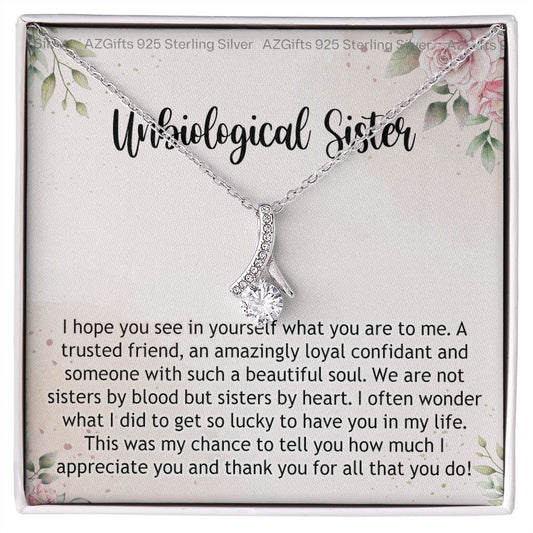 Gifts For Unbiological Sister, Unbiological Sister Gift, Unbiological Sister Gift Birthday, Gift For Best Friends Birthday, Best Friend Gift Alluring Beauty Necklace