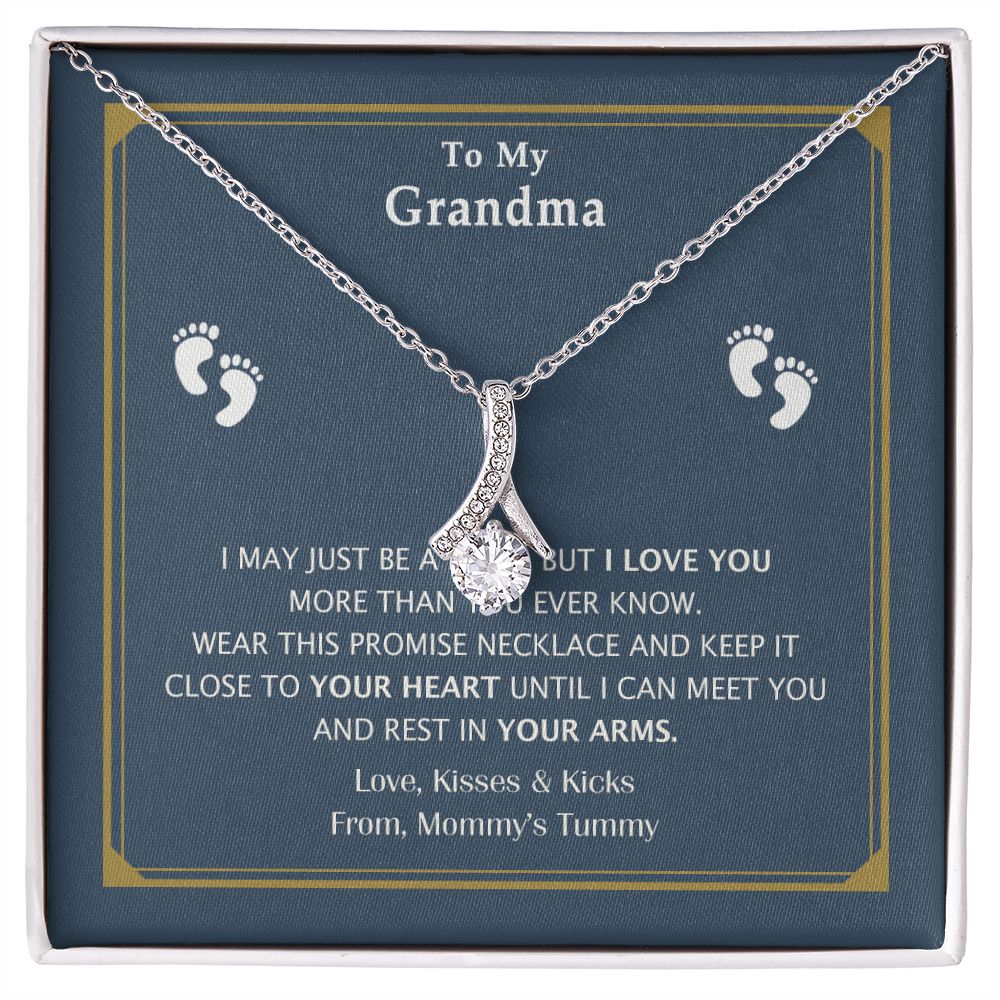 To My Grandma Necklace, Gift for Grandmother Necklace, Mothers Day Gift For Grandma Nana, Grandma Jewelry From Grandchildren GrandKids , Jewelry Box Gift For Grandma Grandmother17 Alluring Beauty Necklace