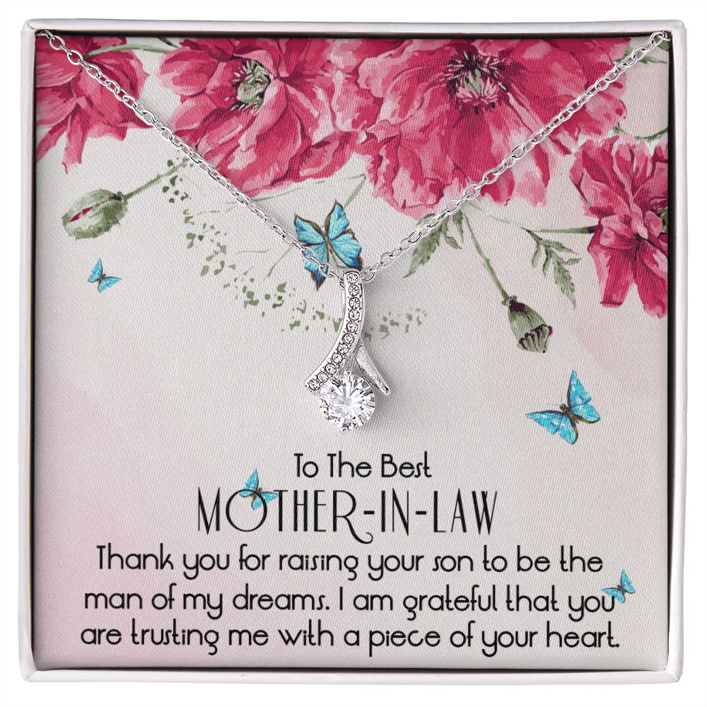 To The Best Mother In Law Necklace, Mother In Law Gifts, Mothers Day Gifts Necklace Alluring Beauty Necklace